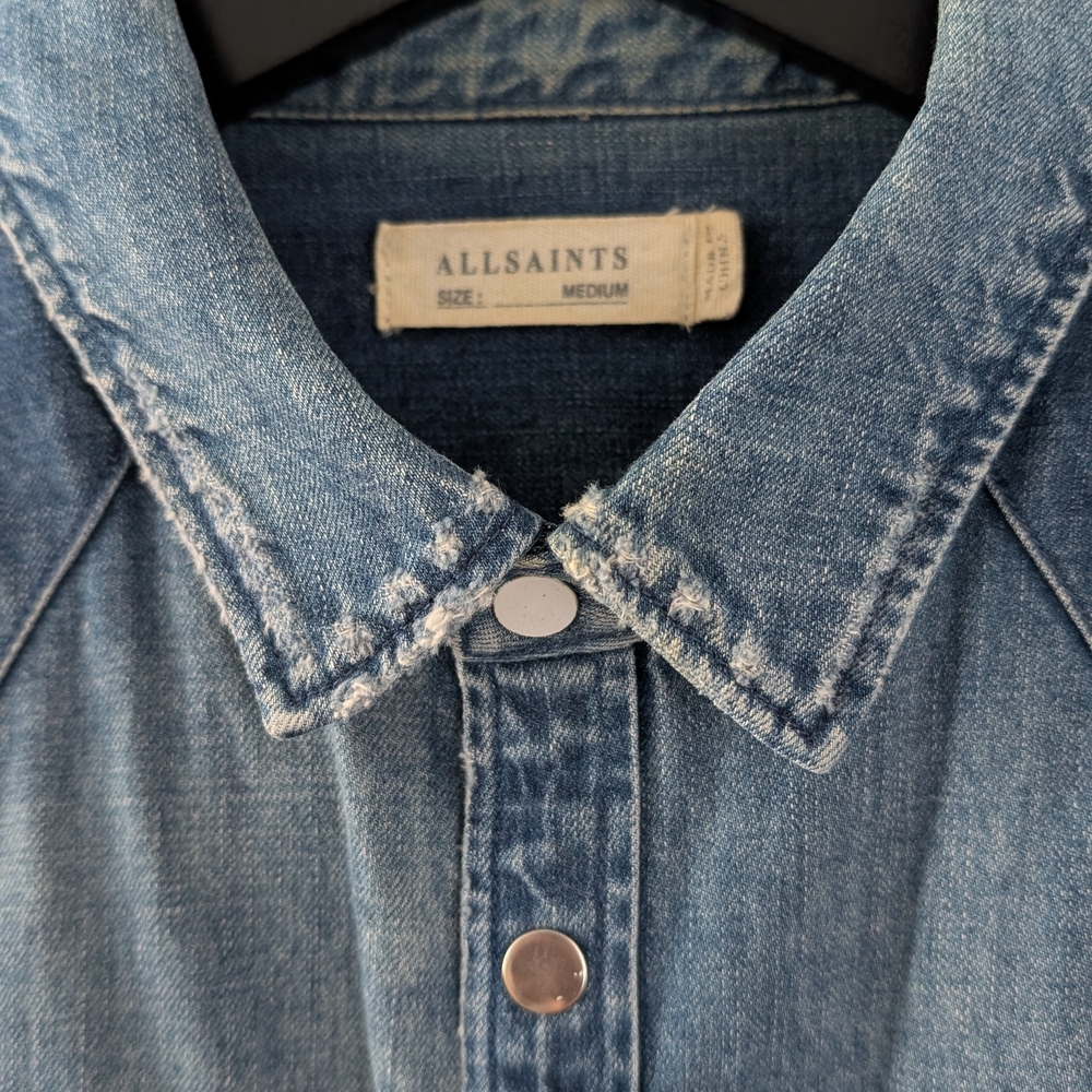 All Saints Denim Shirt - Picture 2 of 4